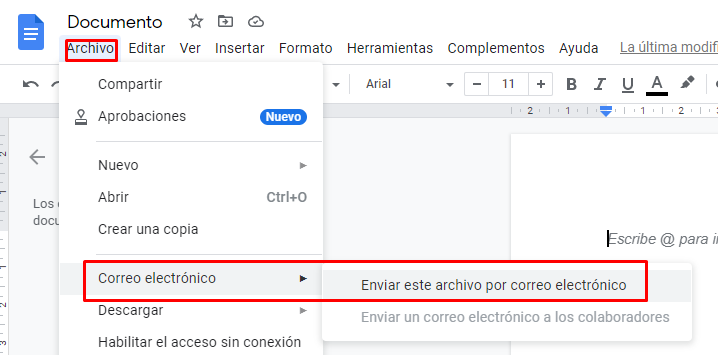 Comparte archivos con usuarios de Office