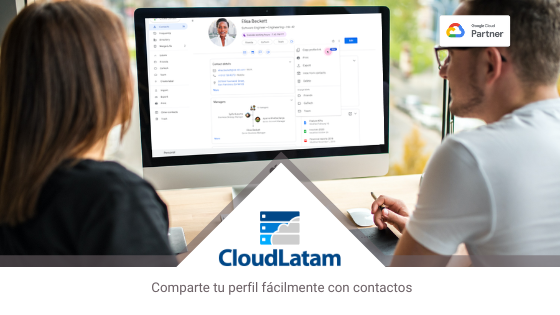 Compartir fácilmente los enlaces del perfil a través de los contactos